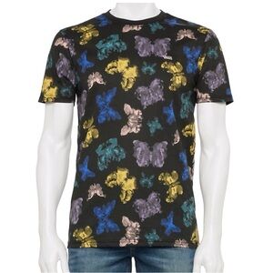 Vans‎ Men's Multicolor Butterfly Graphic Crewneck Cotton T-Shirt Size M